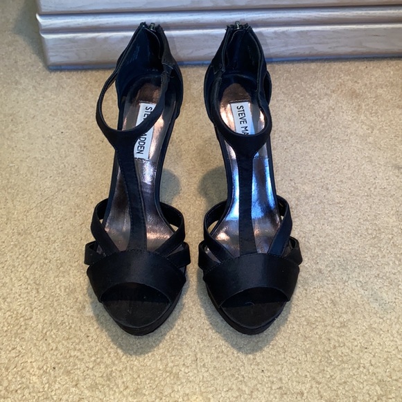 Steve Madden Haylow Black Platform “5 Heel Size 8 - Picture 2 of 9